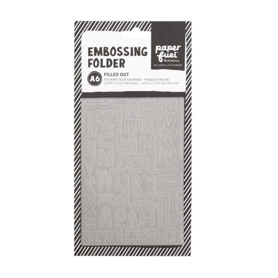 Paperfuel • embossing sjabloon a6 filled out