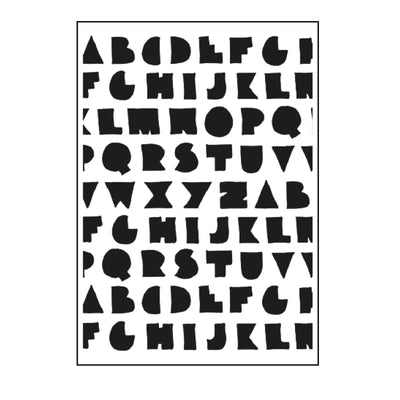 Paperfuel • embossing sjabloon a6 solid as a rock
