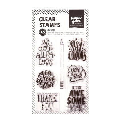 Paperfuel • clear stamp a5 quotes