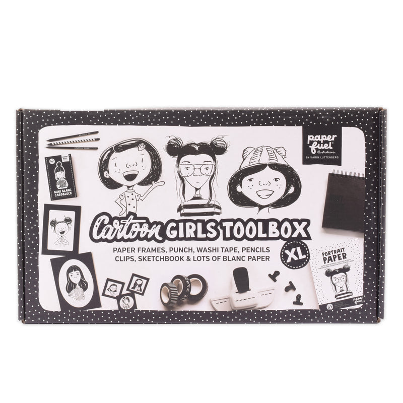 Paperfuel • cartoonmeisjes toolbox xl
