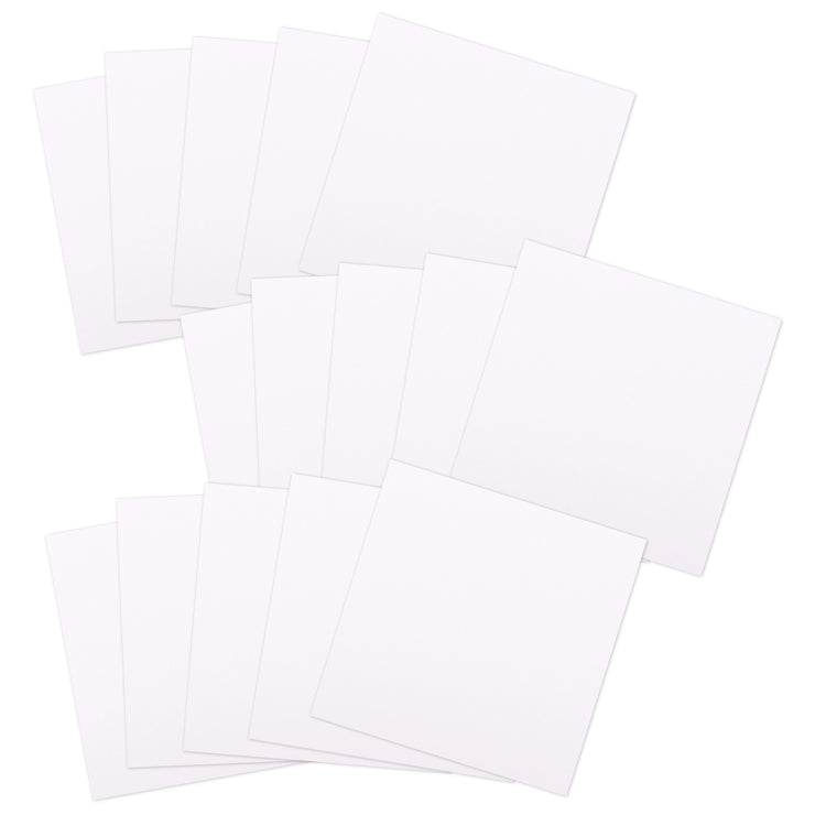 Paperfuel • tekenpapier 6x6cm 250gr wit 15vellen