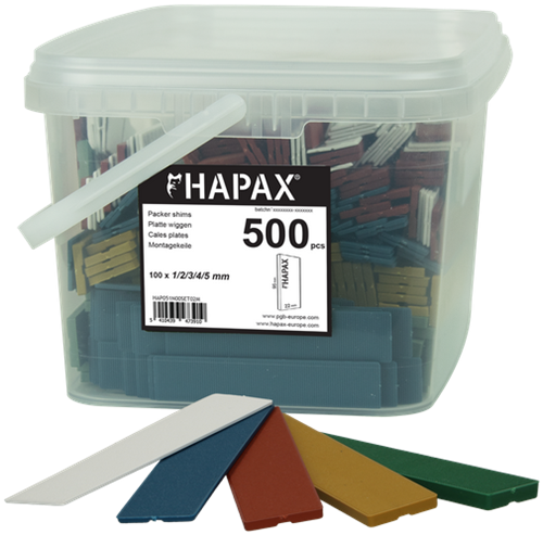 Pgb-europe - hapax surtido cuñas planas 22x95 500uds - hap051n00set02m