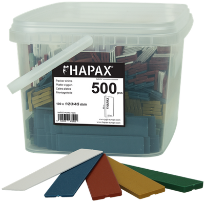 Pgb-europe - assortimento hapax cunei piatti 22x95 500pz - hap051n00set02m