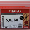 Pgb-europe - hapax hardhoutschroeven 5x60 a2 (set) emmer - hap020a00set060m