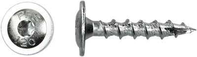 Pgb-europe pfs+ | pfs flange head wood screw t40 ø 8x40 zn | 50 pcs pfettg001008000403