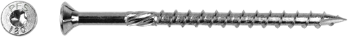 Pgb-europa pfs+ | tornillo pfs para construcción en madera vzk t25 ø 5x100 zn | 200 piezas - pfevtg001005001003