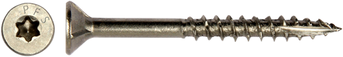 Pgb-europa pfs+ | Tornillo para aglomerado de acero inoxidable pfs+ vzk-t ø 5,0x70 a2 - 200 piezas - pfwvtga00005000703