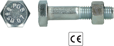 Pgb-europe pgb-fasteners | sb-bout ce 8.8 en15048-1 m10x70 zn | 100 st p15048801010000703