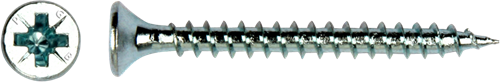 Pgb-europa pgb-sujetadores | tornillo para aglomerado ø 4,0x40 mm pozidrive pz2 - rosca completa galvanizado | 200 piezas - pgwvzv001004000403