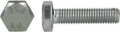 Pgb-europe pgb-fasteners | bullone maschio esagonale 8,8 din 933 m 8x16 zn | 200 pezzi 933801008000163