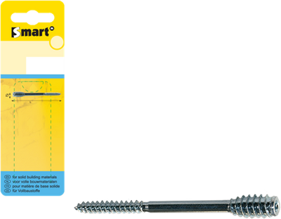 Pgb-europa inteligente | tornillo distanciador t-drive ø 6,00x100 zn | 6 piezas sm0ssc001060100h