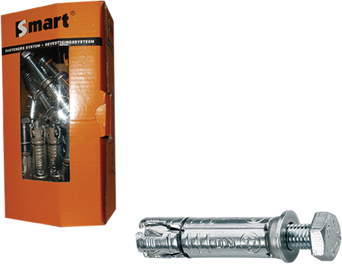 Pgb-europe smart | perno de cuña con perno macho m10x15x70 zn | 15 pcs sm000t001100070e