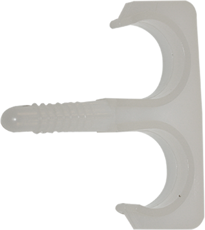 Pgb-europa inteligente | clip plug nylon doble 16-19 blanco | 50 piezas sm0pcdn001600193