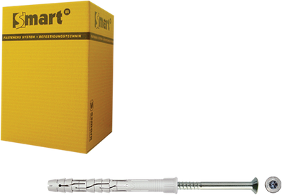 Pgb-europe smart | raamplug +schroef vzk tx ø 10x120 nzn | 50 st - sm0rptn011001203