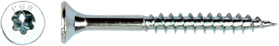 Pgb-europe pgb-fasteners chipboard screw vzk-t part thread cutting point countersunk head ø4.0x45 zn tx20 ​​| 200 pcs | pgwvtg001004000453