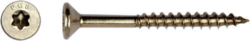 Pgb-europe pgb-fasteners tornillo universal para aglomerado acero inoxidable a2 vk-t rosca parcial cabeza avellanada ø 3,00x25 tx10 | 200 piezas | pgwvtga00003000253