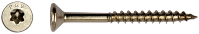 Pgb-fasteners vite universale per truciolare acciaio inox A4 VK-T filetto parziale testa svasata ø 6,00x140 tx30 | 200 pezzi | pgwvtgb00006001403