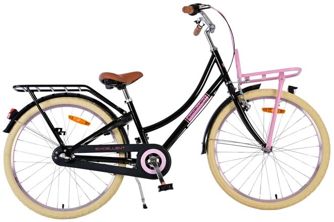 Vlatare eccellente bicicletta per bambini - ragazze - 24 pollici - nero - 3 marce