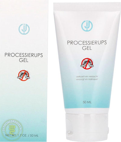 Gel de oruga procesional con rodillo adhesivo