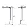 Lampada da scrivania Philips led dsk602 antracite