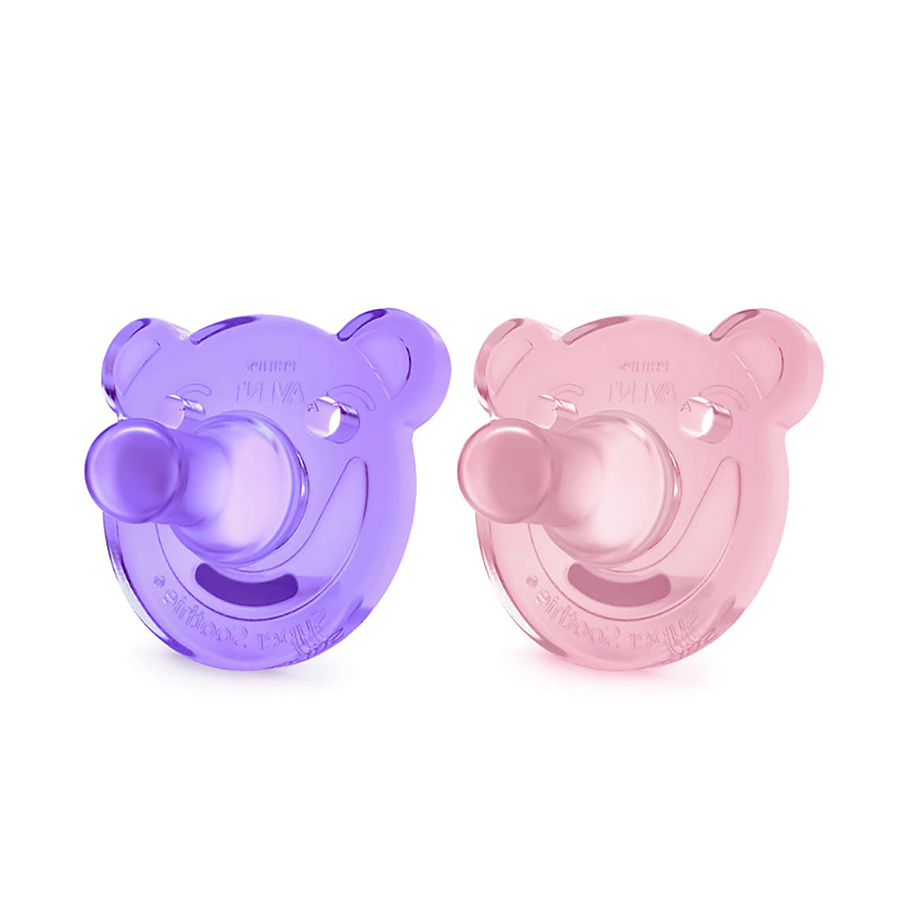 Ciuccio Philips Avent Soothie rosa viola 2 pezzi