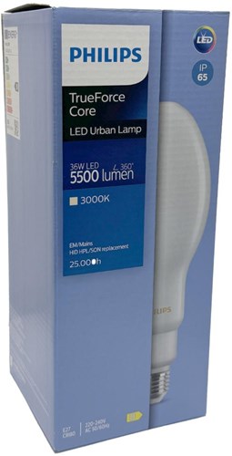 Philips LED E27 36W-200W HPL 3000K opaco - LED3640