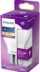 Philips LED GLS E27 10.5-100W 2700K filament matt blister - 5102553
