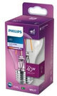 Philips led lamp - standaard lampvorm met e27 fitting - warmwit licht: 2700k - 40w - helder glas