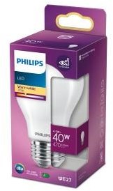 Philips LED GLS E27 4.5-40W 2700K filament matt blister - 5102512