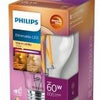 Philips led gls e27 5,9-60w filament helder warmglow blister - 5102517