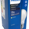 Lampadina led Philips master vle 7.8w 927 e27 opaca dimmerabile | 10 pezzi