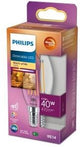 Philips led kaars e14 3,4-40w filament helder warmglow blister - 5100308