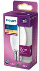 Philips led lamp - kaarslamp met e14 fitting - warmwit licht: 2700k - 60w - mat glas