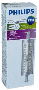 Philips Barra LED r7s 118mm 14-120w 3000k regulable - led3607
