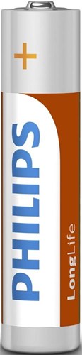 Philips R03 Longlife AAA Battery 4 pezzi