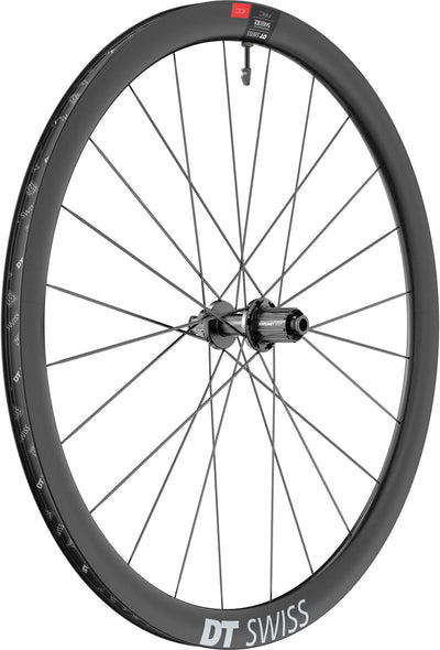 Ruota posteriore in carbonio DT Swiss Arc 1100 Dicut® 38 28 cl Shimano HG