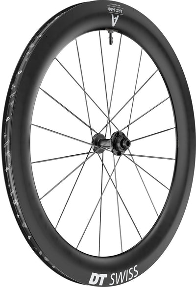 Ruota anteriore in carbonio DT Swiss Arc 1400 Dicut® 65 28 Disc Cl