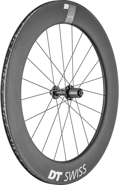 Ruota posteriore in carbonio DT Swiss Arc 1400 Dicut® 80 28 Shimano HG