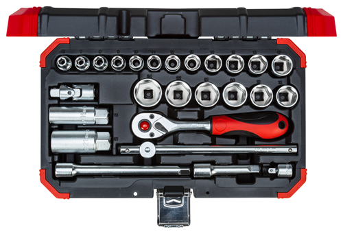 Gedore rojo | r59003026 | juego de llaves de vaso | 3 8" | 6-24 mm | 26 piezas - r59003026