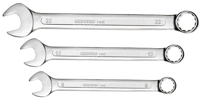 Gedore rojo r09105017 | juego de llaves combinadas | 6 - 22 mm | métrico | 17 piezas - r09105017