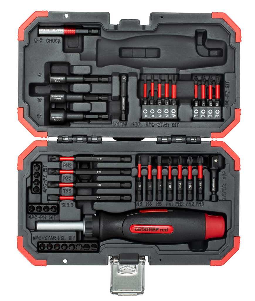 Set punte Gedore 1 4'' in bmc | 43 pezzi -r33003043