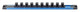 Gedore dopsleutelrail magnetisch | 1 2 | voor 10 doppen | leeg - 3520773