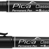 Pica 533 46 permanent pen | 0,7mm | rond | zwart | 10 stuks - pi53346