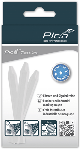 Pic a 591 52 pennarelli gesso eco | 11x110mm | bianco | 12 pezzi - pi59152