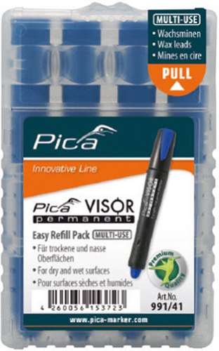 Pica 991 41 visor permanent navulling | blauw - pi99141