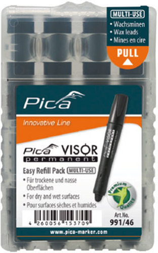 Pic un recambio permanente de visera 991 46 | negro - pi99146