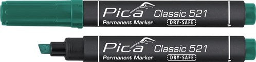Pica 521 36 permanent marker | 2-6mm | groen | 10 stuks - pi52136