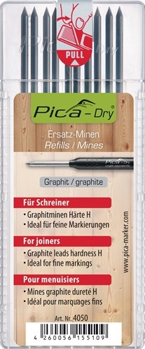Pica 4050 matita secca ricarica grafite carpenter (10 pz)