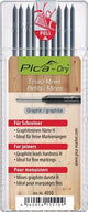 Pica vullingenset | 10x grafiet speciale hardheid h | voor fijne markeringen | dry 4050 | 10 stiften set | 1 stuk - 4050 - 4050