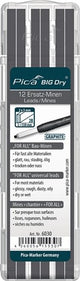 Pica vullingenset | 12x grafiet | universeel | big dry 6030 | 12 stiften set | 1 stuk - 6030 - 6030